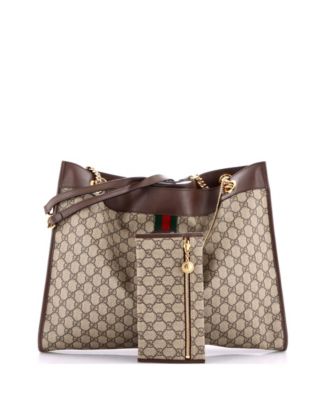 Large Rajah Chain Tote GG Coated Canvas