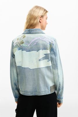 Women's Denim Patch Jacket