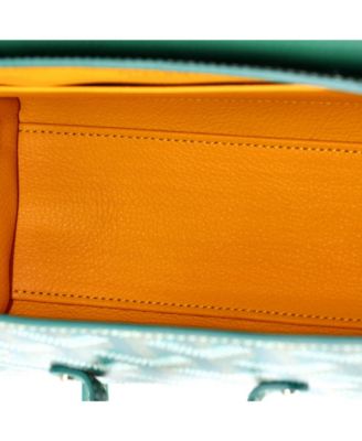 Mini Saigon Top Handle Bag Coated Canvas with Leather