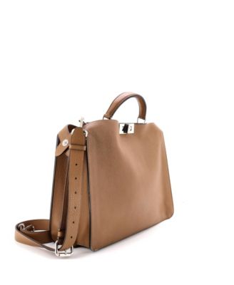 Medium Peekaboo ISeeU Briefcase Leather