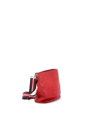 Small Logo Bucket Messenger Bag Vitello Phenix