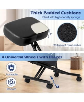 Height Adjustable Kneeling Chair Posture Correction Stool