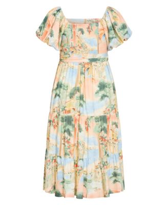 Women's Laurena Sardinia Print Maxi Dress