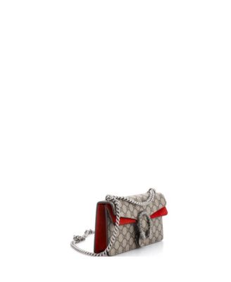 Small Dionysus Bag GG Coated Canvas with Crystal Embellished Metal