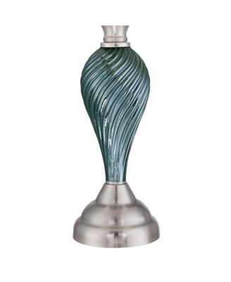 Arden 25" High Twist Modern Coastal Table Lamps Set of 2 Living Room Bedroom Bedside