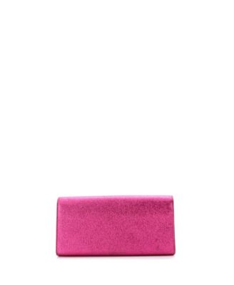 Long Classic Monogram Clutch Metallic Calfskin
