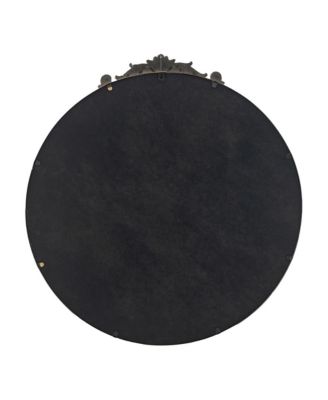 30" x 32" Round Mirror, Wall Mounted Mirror with Metal Frame for Bathroom Living Room