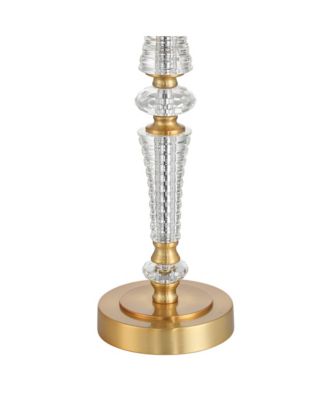 Gracie 32" High Brass and Crystal 3-Way Table Lamp