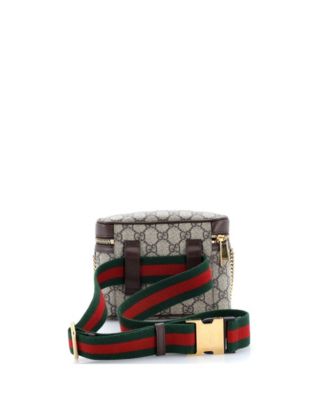 Small Ophidia Chain Belt Bag GG Coated Canvas