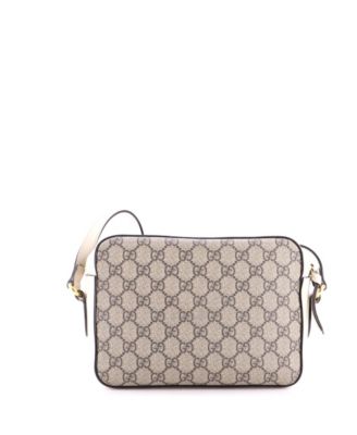 Small Horsebit 1955 Flap Pocket Camera Bag GG Coated Canvas and Leather