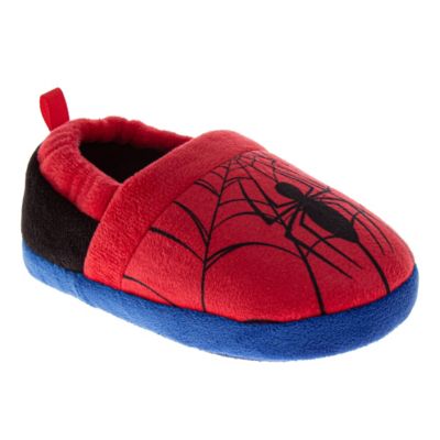 Toddler Marvel Spiderman Kids' Slippers Cozy, Plush, and Fun House Footwear