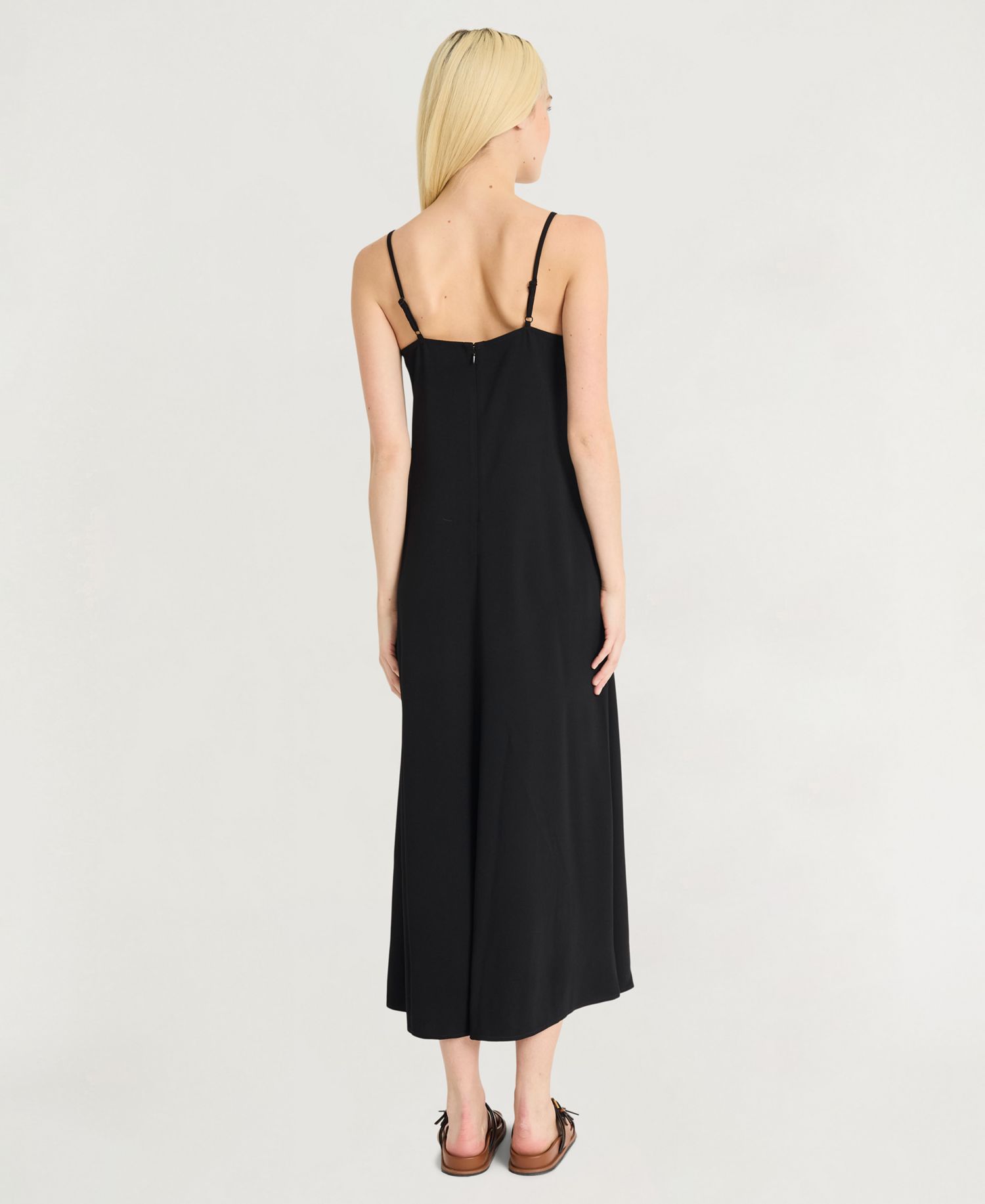 Women's Sleeveless Square Neck Long Dress