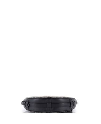 Hirondelle Shoulder Bag Coated Canvas and Leather