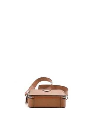 Mini Brique Crossbody Bag Saffiano Leather