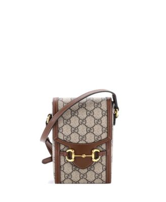Mini Horsebit 1955 Crossbody Bag GG Coated Canvas with Leather