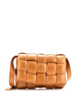 Cassette Crossbody Bag Padded Maxi Intrecciato Leather