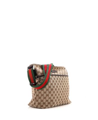 Medium Front Pocket Web Messenger GG Canvas