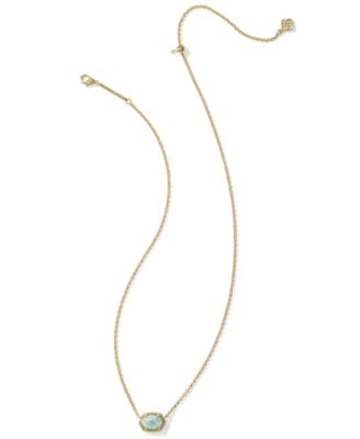 Daphne Amazonite 14k Gold-Tone Over Brass Short Pendant Necklace