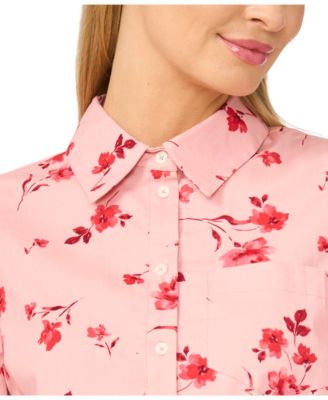 Women's Printed Collared Neck Mini Dress