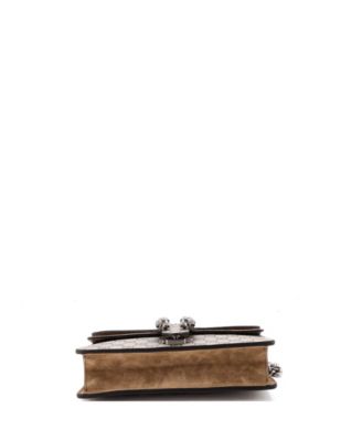 Small Dionysus Bag GG Coated Canvas with Crystal Embellished Metal