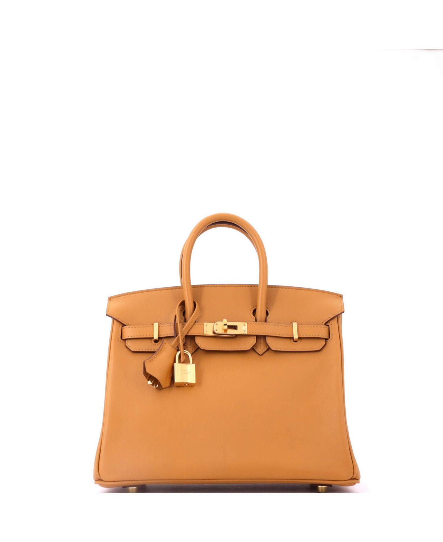 Birkin 25 Handbag Brown Swift with Gold Hardware