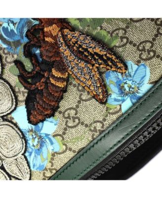 Medium Zip Backpack Embroidered Printed GG Coated Canvas