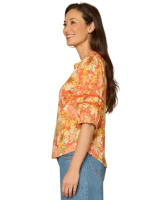Women's Mandarin Collar Top