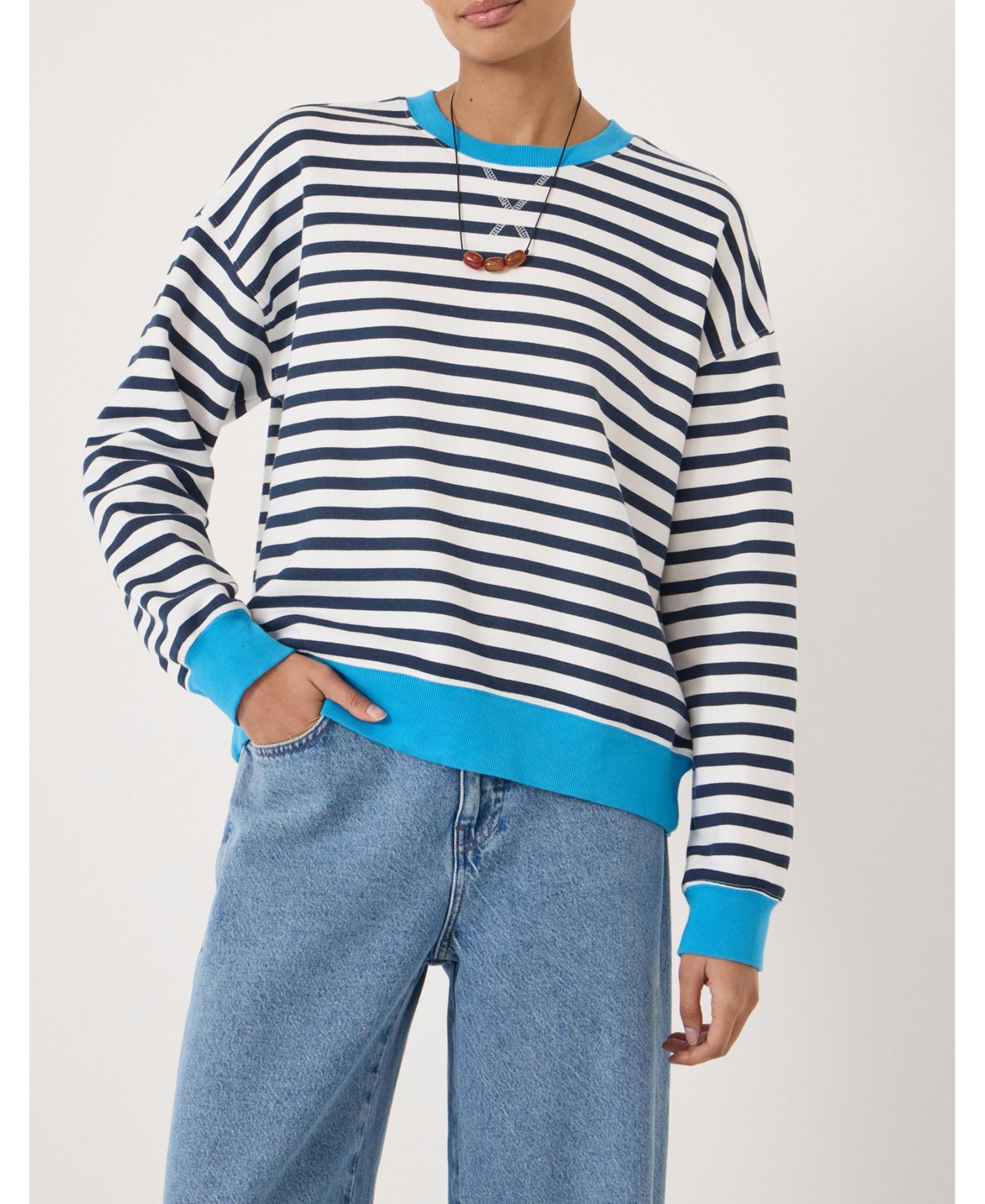 Women's Luca Stripe Heavyweight Sweatshirt