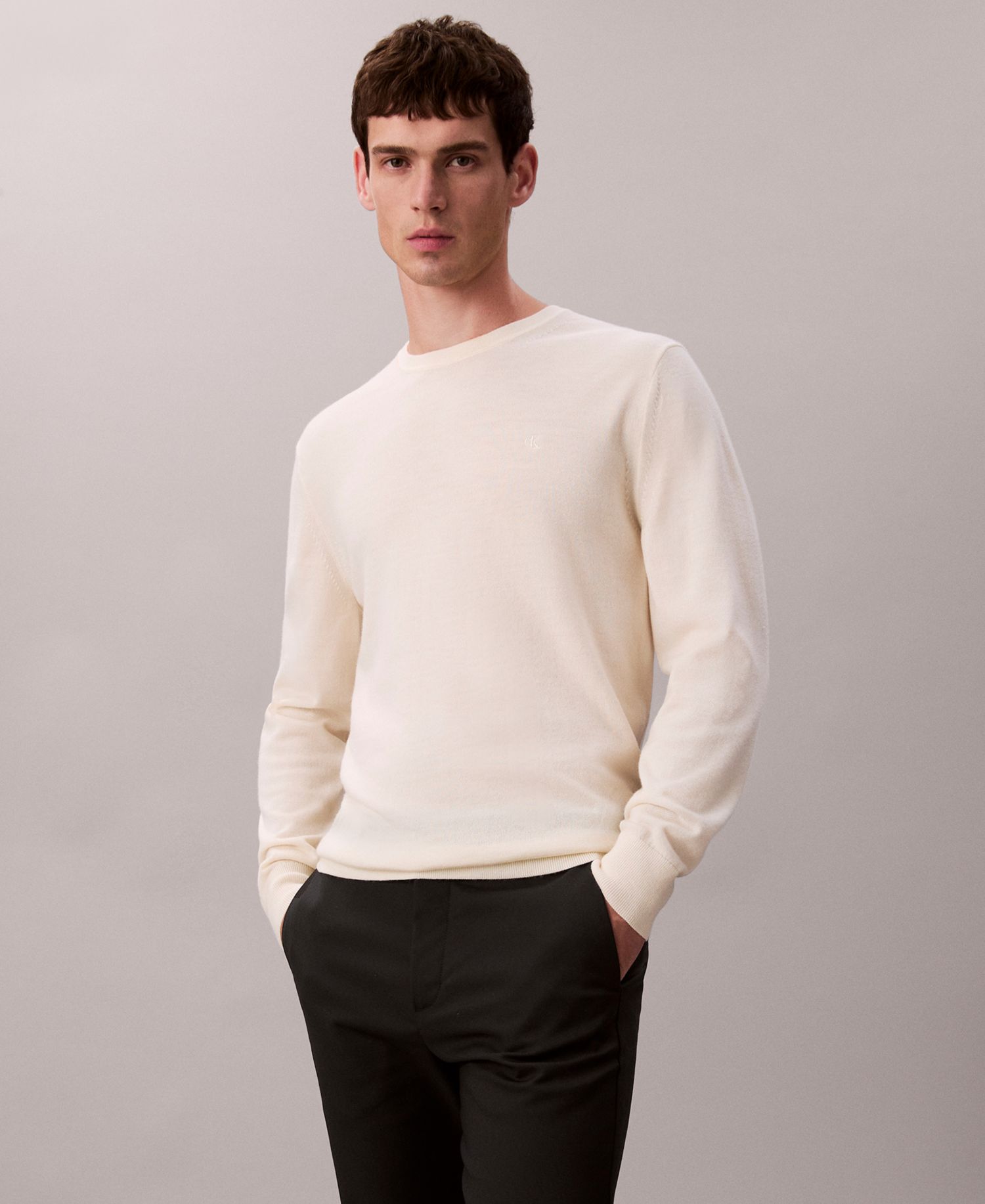 Slim Modern Stretch Cotton Nylon Trousers