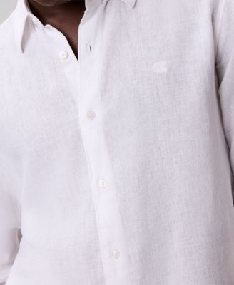 Men's Solid Linen-Blend Shirt