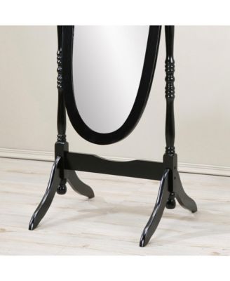 Traditional Queen Anna Style Wood Floor Cheval Mirror