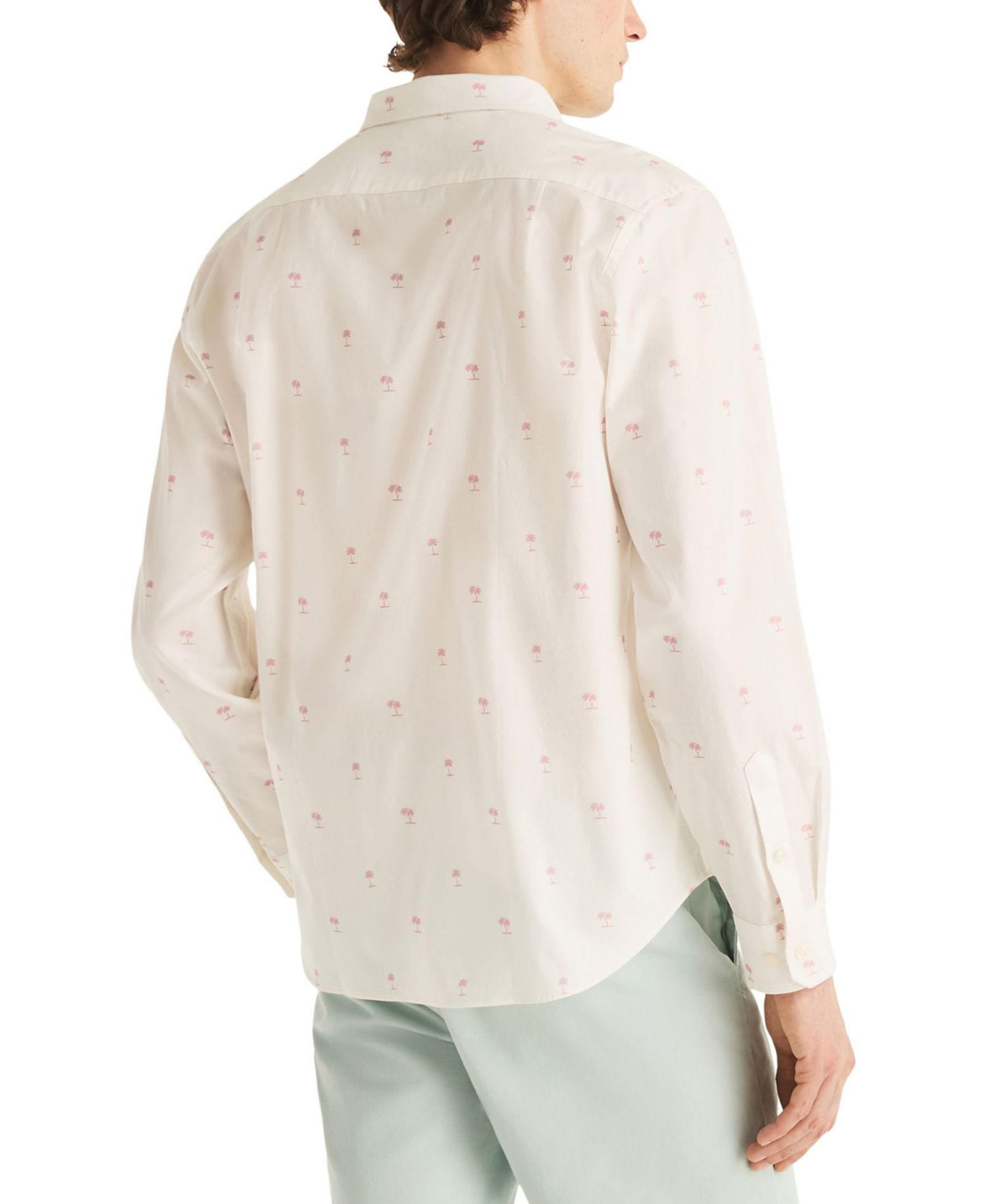 Men's Long-Sleeve Oxford Print Shirt