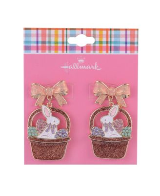 Easter Basket and Bunny Earrings