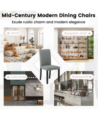 Mid Century Modern Dining Chairs Set of Two