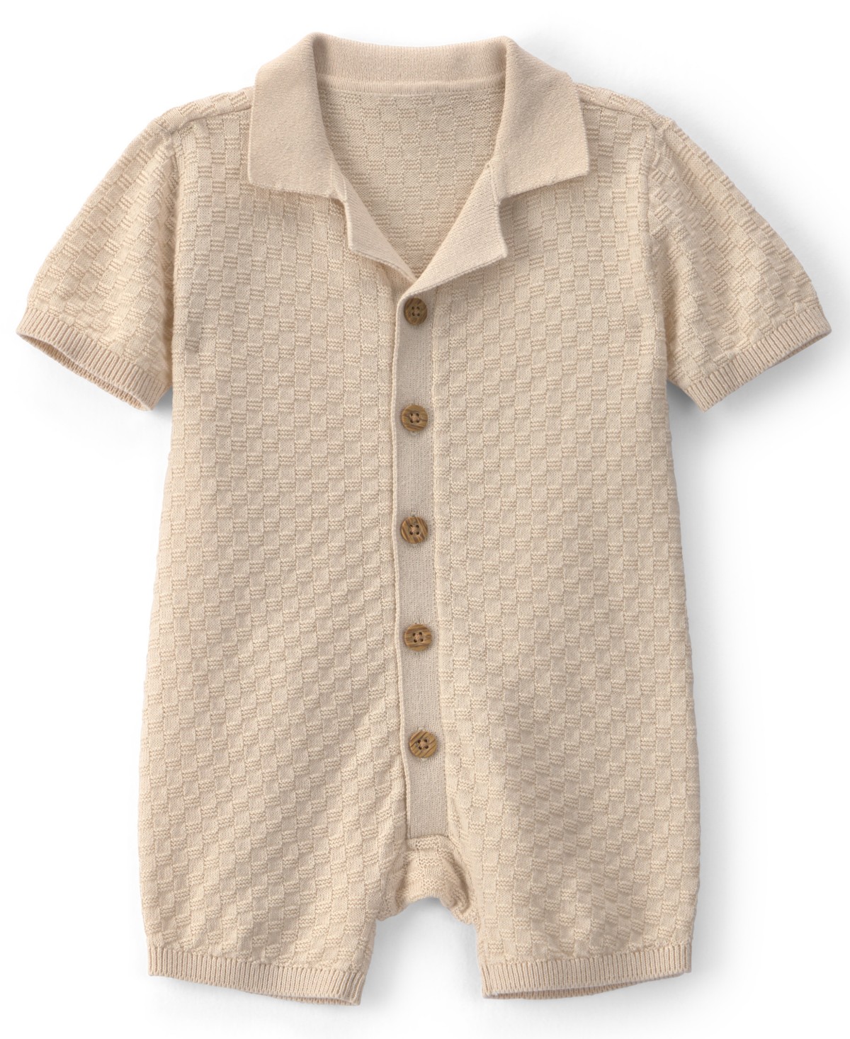 Carter's Baby Boys' Button-Down Short-Sleeve Romper — фото 1