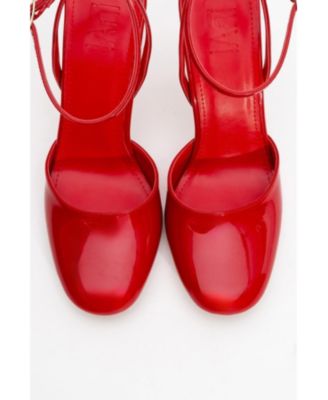 Blues Round Toe Ankle Strap Pump (Women)