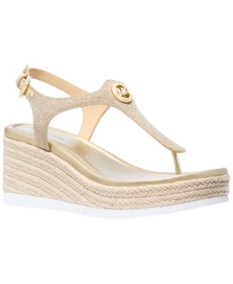 Michael Kors Women's Val Thong Wedge Sandals
