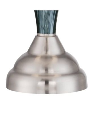 Arden 25" High Modern Table Lamps Set of 2 WiFi Smart Socket Glass Living Room Bedroom Bedside Nightstand