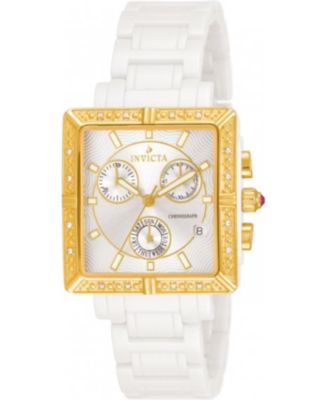 Women's 10214 Ceramics Quartz Chronograph Dial Watch