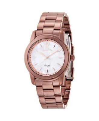 Women's 12625 Angel Quartz Mother of Pearl Dial Watch