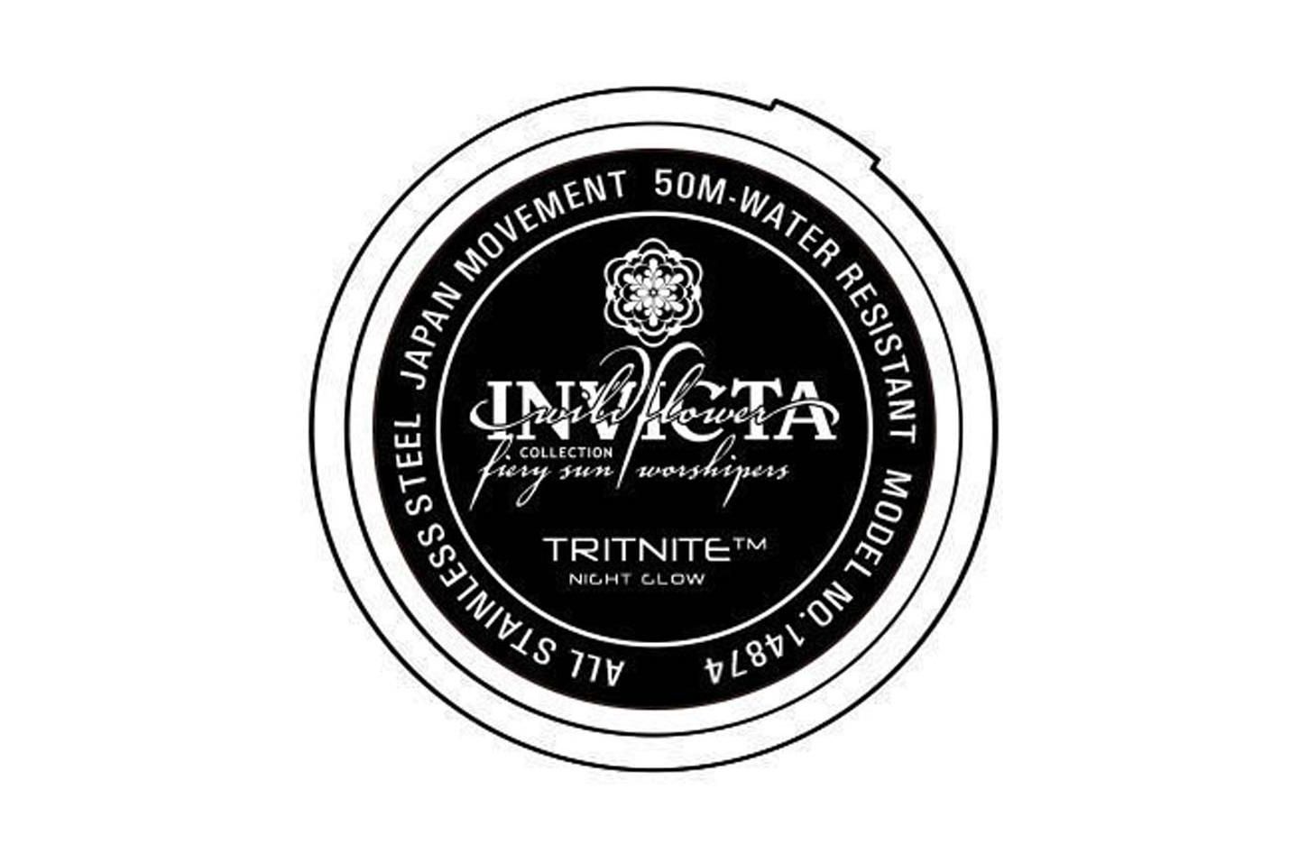 Женские часы Invicta 14874 Wildflower Quartz Chronograph Dial, цвет: Розовое золото — фото 3