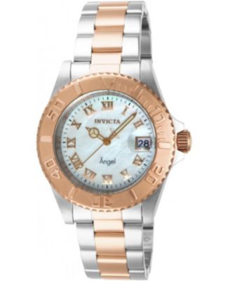 Women's 14367 Angel Quartz Mother of Pearl Dial Watch