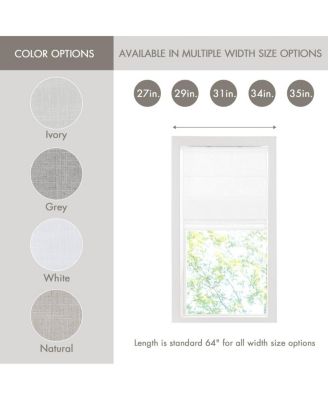 Linen Blend Total Blackout Flat Fold Cordless Roman Shade