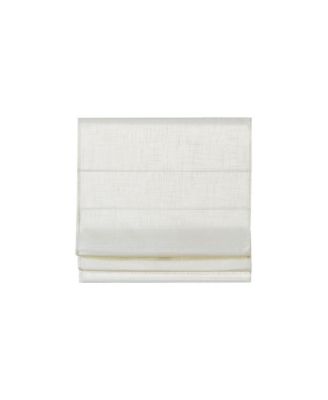 Linen Blend Total Blackout Flat Fold Cordless Roman Shade