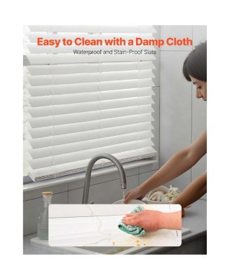 Faux Wood Cordless Window Blinds