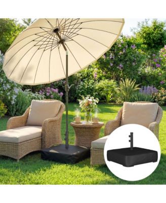 Patio Umbrella Base 176 lbs Filled for 1.9" Poles,