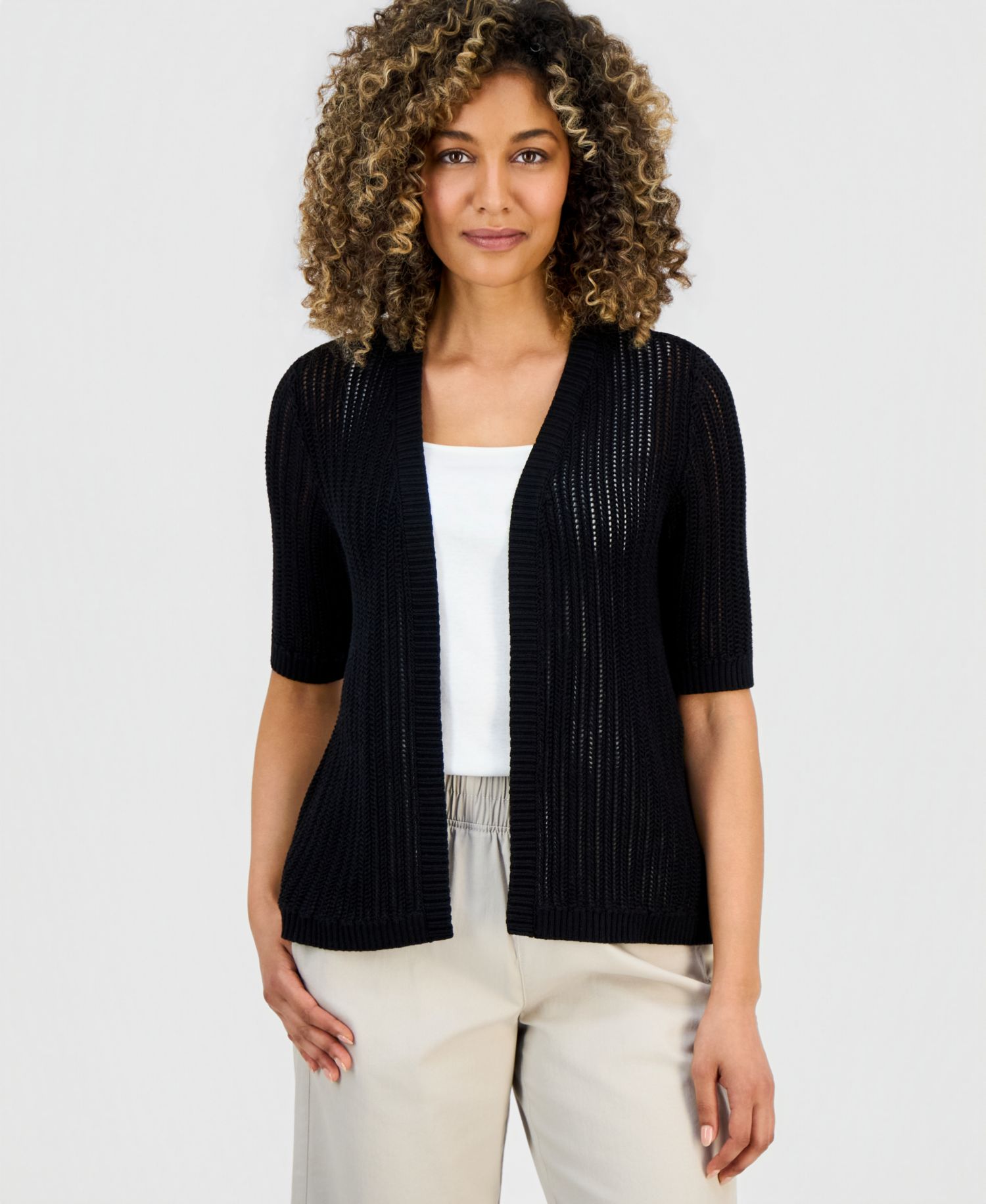 Petite Summer Cotton Cardigan