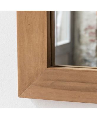 Solid Teak Wood Framed Mirror Rustic 140x70 Design Bathroom Living room