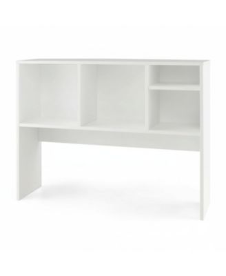 7 Shelves Desk Hutch Desktop Organizer Anti Toppling Wood Study Office Dorm