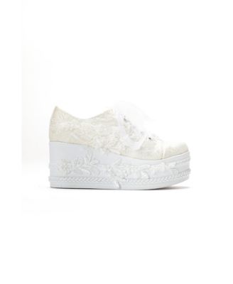 Women's Valencia Lace Platform Bridal Sneaker